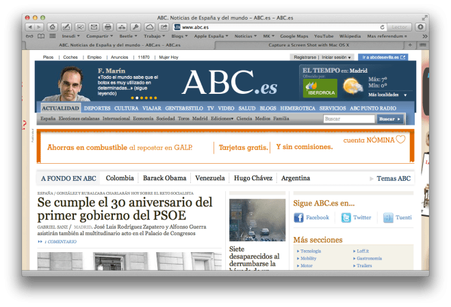 Portada del ABC