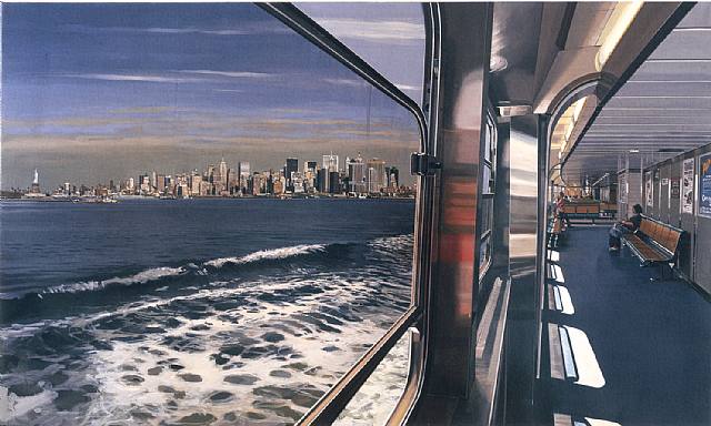 R.ESTES. View of Manhattan from Staten Island Ferry. 2008