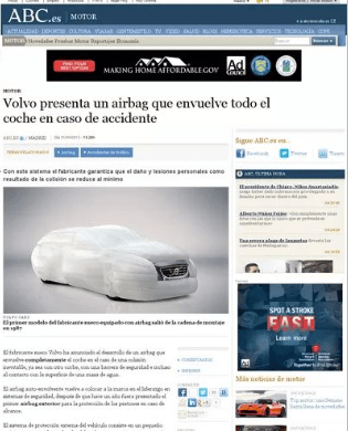 Noticia original de ABC capturada en Google.