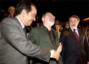 Mayor Oreja, Savater y Redondo Terreros.