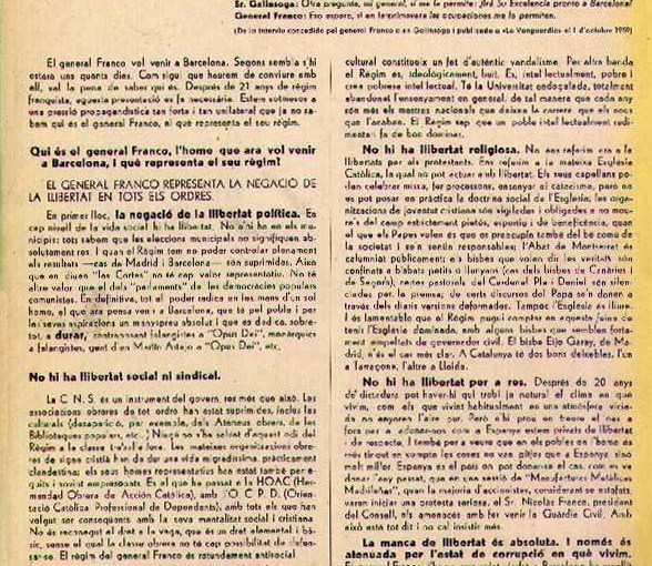 Us presentem al General&nbsp;Franco